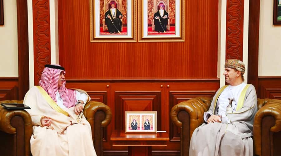 Omans Finance Minister Receives Saudi Minister Of Commerce Acting