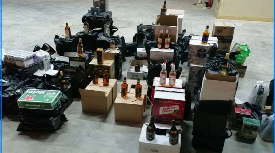 smuggled liquor seized in Oman