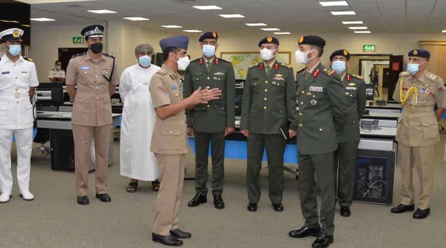 UAE Land Force Commander visits Maritime Security Centre - Arabian ...