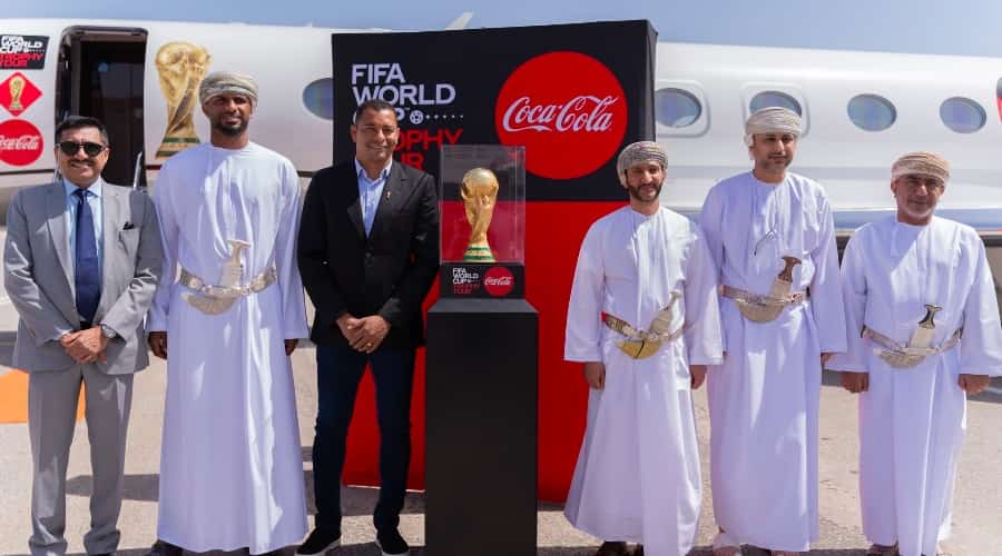 2022 FIFA World Cup Trophy arrives in Oman