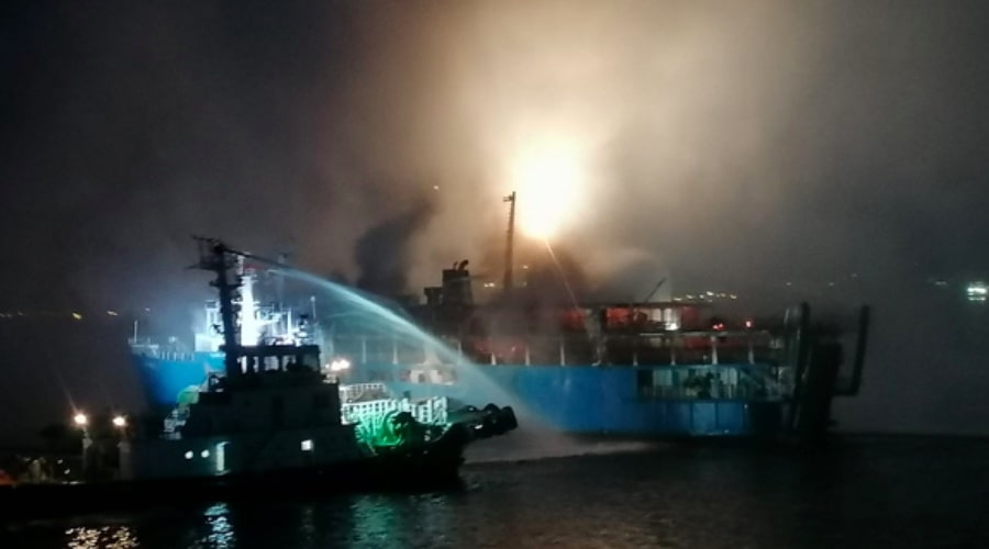 Philippine ferry carrying 82 people catches fire, 73 rescued - Arabian ...