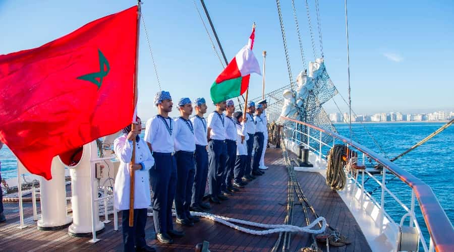 Shabab Oman Ii Arrives At Tangier Port Of Morocco - Arabian Daily News