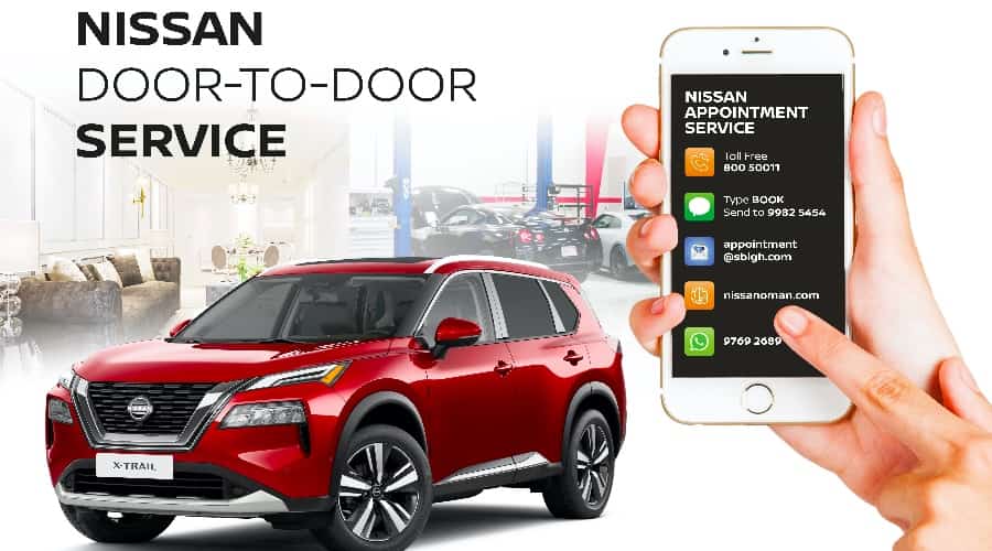 Nissan service appointment pick up and drop off facility offered by SBA