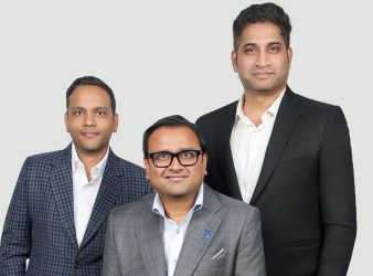 Vivek Mundhra, Co-founder Marmin (Left); Dr Abhishek Jajoo, Founder and Chairman, Marmin( AJMS Group entity); and Sangameshwara Hiremath, Co-founder and CEO Marmin.